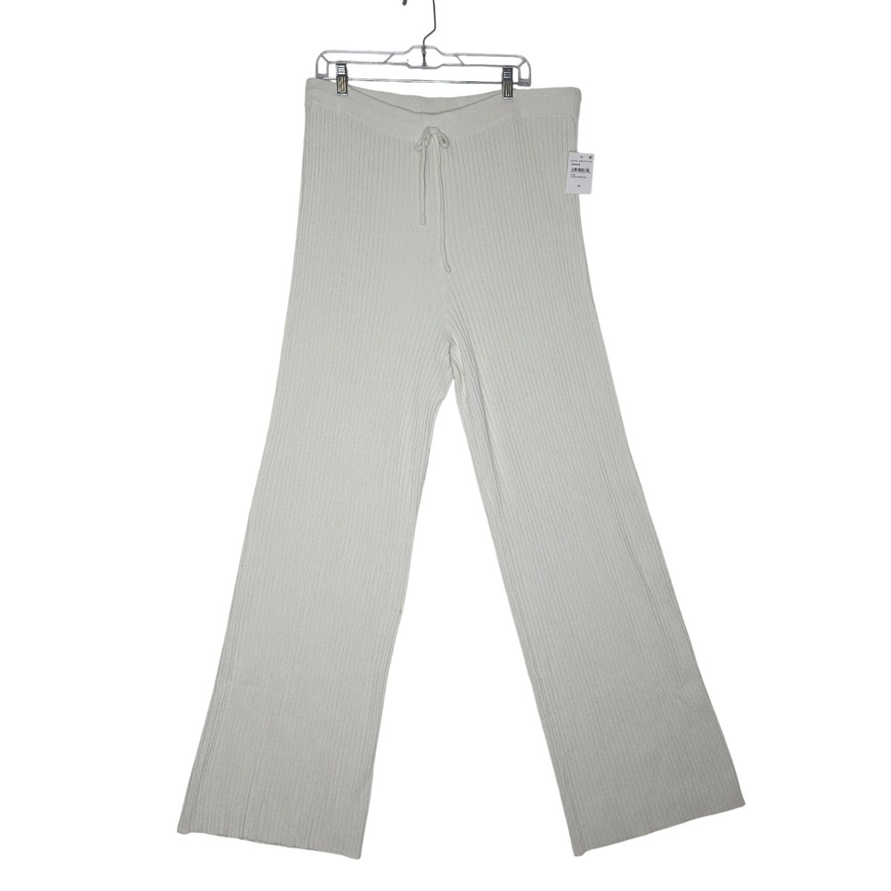 NWT GoodAmerican‎ Ribbed Knit WideLeg LoungePants 
CloudWhite GSK0246 2XL 
Comfy